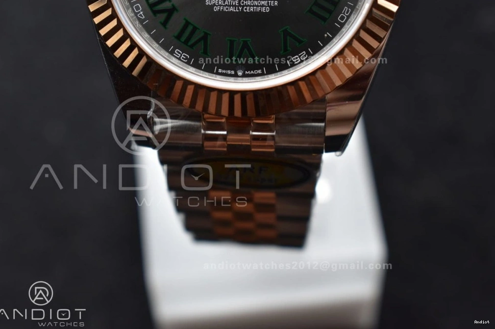 RG 41 Dial Bracelet 126333 Steel Gray SS Roman RG 1:1 Edition 904L SH3235 (Gain Weight) Green DateJust Jubilee SS Best on ARF 0414
